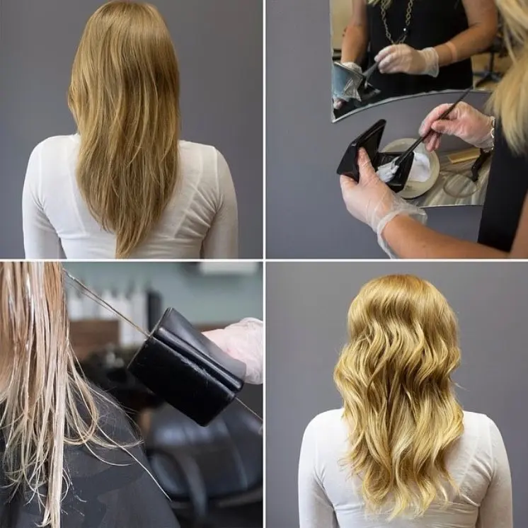 images how to balayage blonde hair.