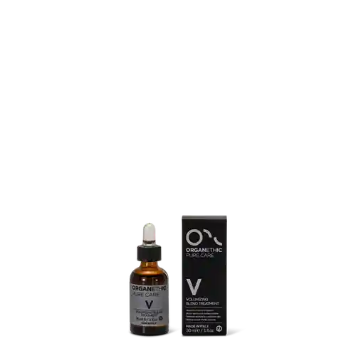 Small bottle of volumizing blend of essential oils