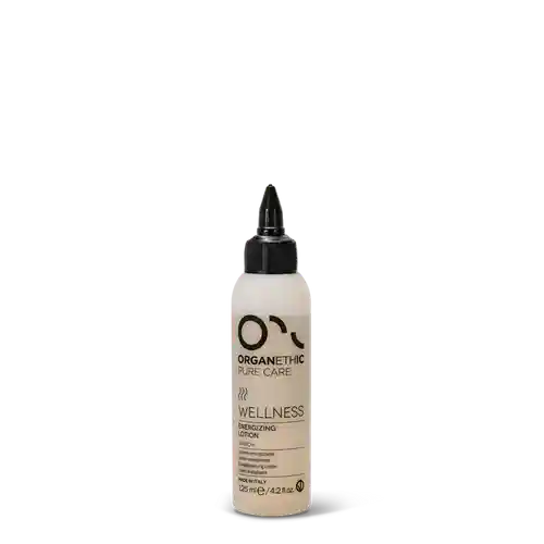 Bottle of energizing scalp lotion.