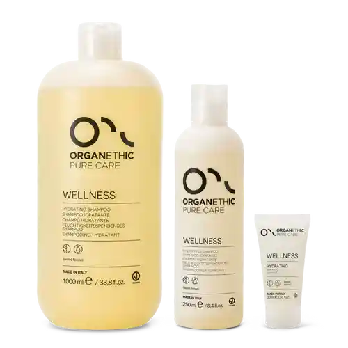 3 bottles of wellness hydrating shampoo