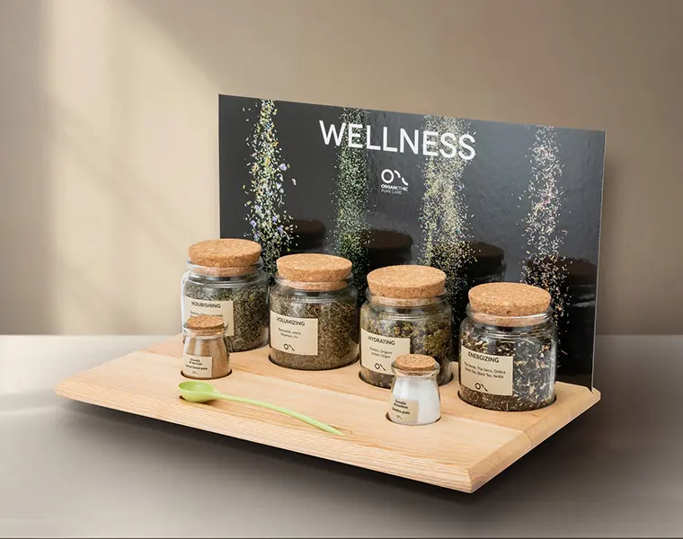 Organethic Pure Care herbal blends for head and spa treatments