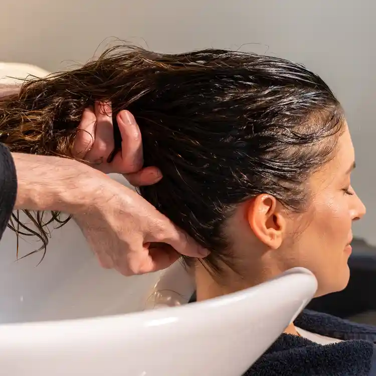 OPC Head SPA treatment at the shampoo basin