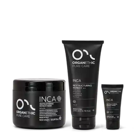 Three sizes of OPC Inca restructuring remedy treatment.