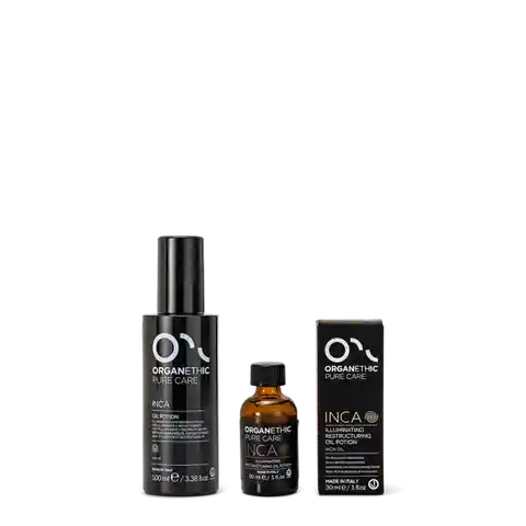 bottles of OPC Inca restructuring Oil Potion.