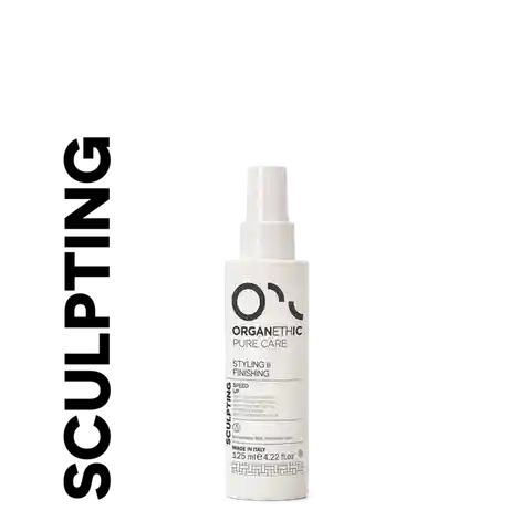 Bottle of OPC heat protectant speed-up spray for hair.