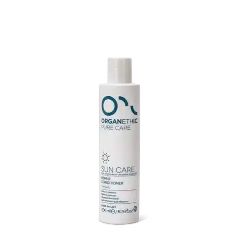 White bottle of OPC sun repair conditioner