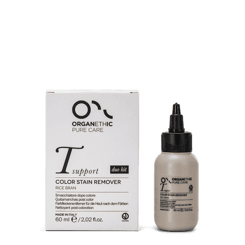 small bottle and box of hair colour stain remover
