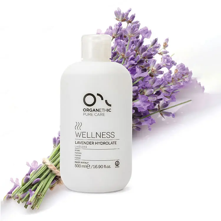 bottle of pure Lavender hydrolate water.